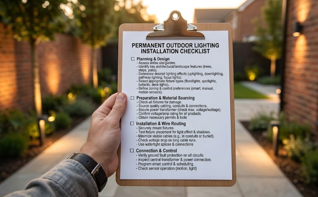 Checklist for Home and Office Outdoor Lighting