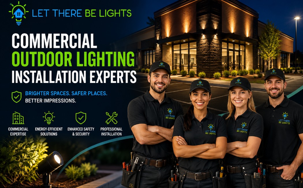 Best Lighting Installation Company for Offices and Industrial Lighting Solutions - Let There Be Lights Professional Commercial Outdoor Lighting Company